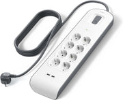 Belkin bsv804Vf2M Akım Korumalı Uzatma Priz,8 Çıkışlı Priz,2,4A Çıkışlı iki (2) adet USB Bağlantı Noktası ,2M, 2x2.4A USB Girişi Outlet