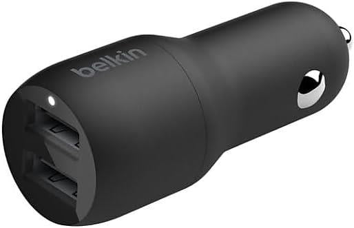 Belkin 24W 2 Port USB Siyah Hızlı Araç Şarj Cihazı Teşhir
