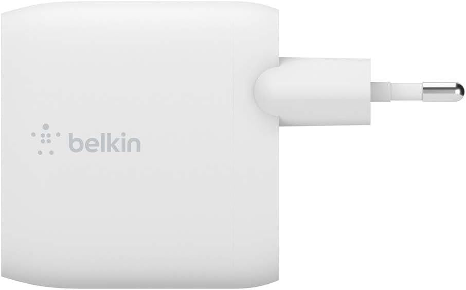 Belkin Boost Charge USB A şarj cihazı, 24 W, iki bağlantı noktası ve USB A/Micro-USB kablosu Outlet