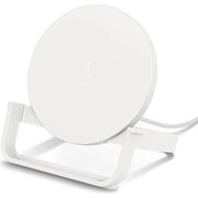 Belkin Boost Charge WIB001VFWH 10W Wireless Fast Charging Stand White Outlet 