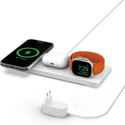 Belkin BC PRO Magsafe 3in1 Kablosuz Şarj Pedi (Apple Watch Series 7, 8, Ultra için Hızlı Şarj)