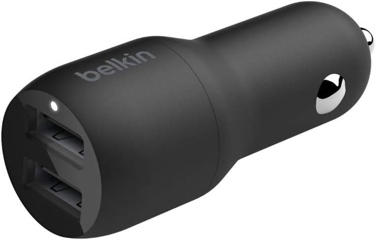 Belkin 24W 2 Port USB Siyah Hızlı Araç Şarj Cihazı Teşhir