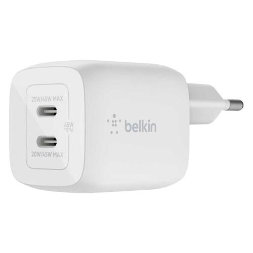 Belkin Dual Usb C 45w Şarj Cihazı Beyaz Teşhir