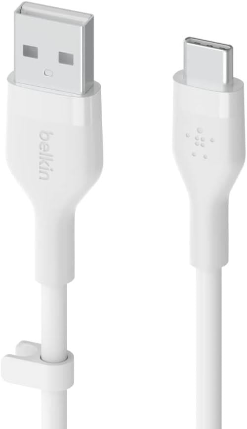 Belkin BoostCharge Flex Silikon USB-C PD Hızlı Şarj Kablosu- Beyaz - Teşhir