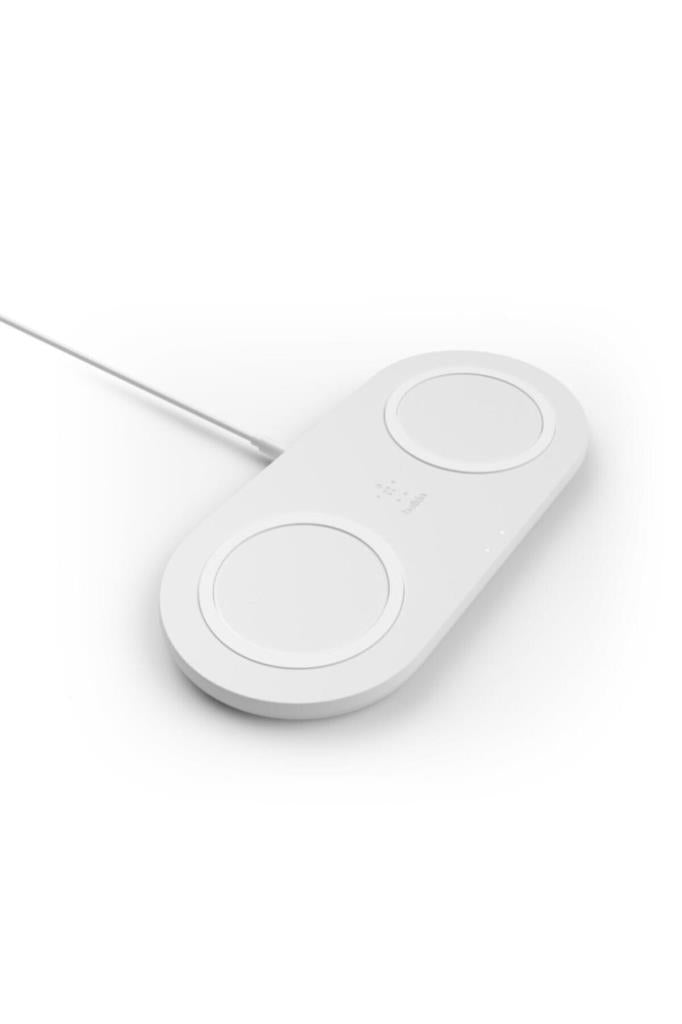 Belkin BoostCharge WIZ002VFWH Dual Beyaz Kablosuz Şarj Aleti