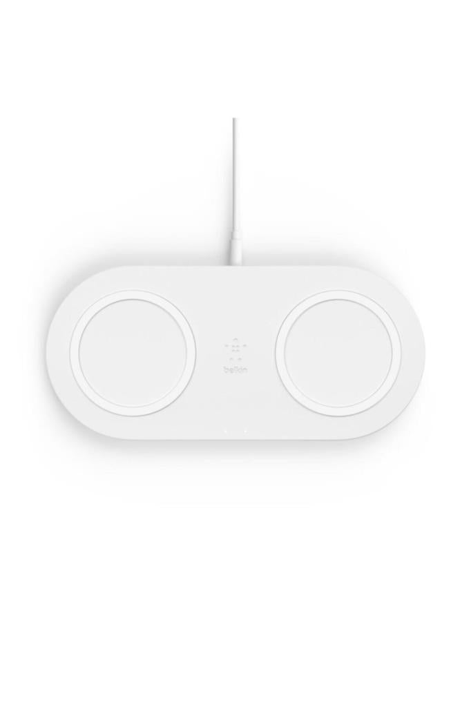 Belkin BoostCharge WIZ002VFWH Dual Beyaz Kablosuz Şarj Aleti