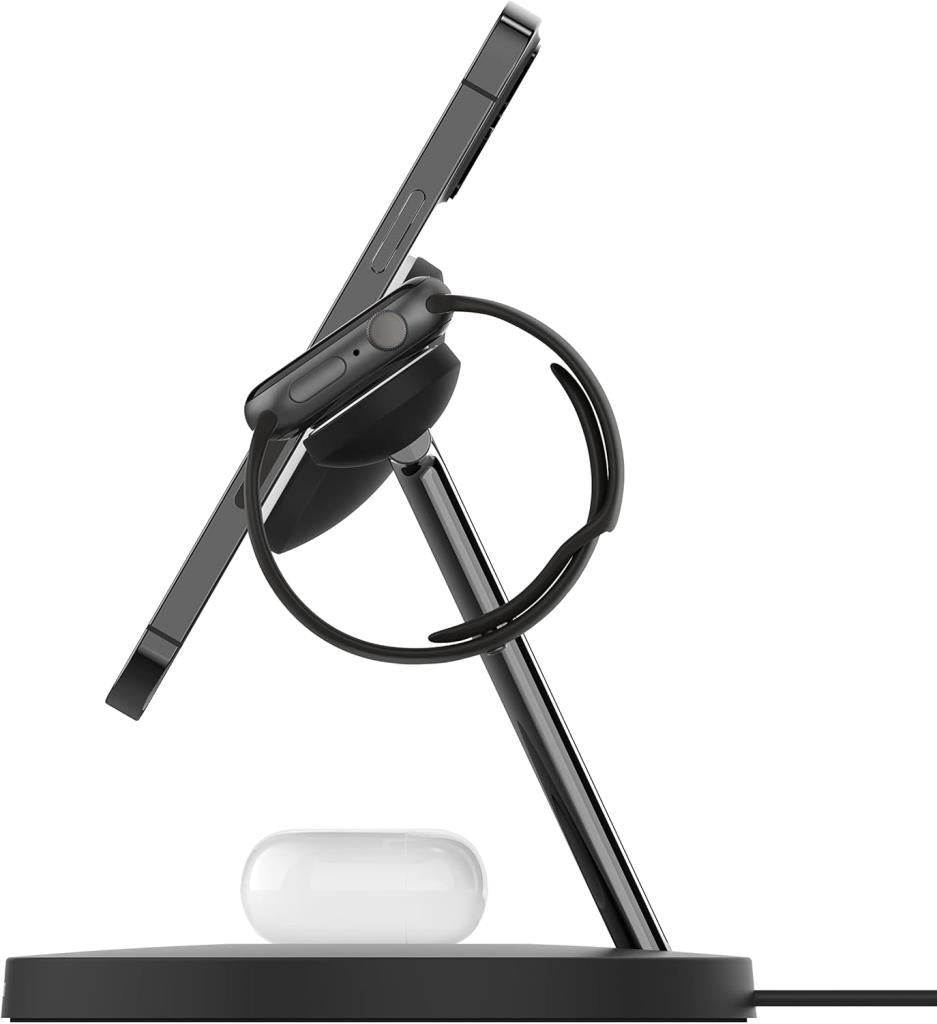 Belkin BoostCharge Pro WIZ009VFBK Siyah 3in1 Kablosuz Hızlı Şarj Aleti Teşhir