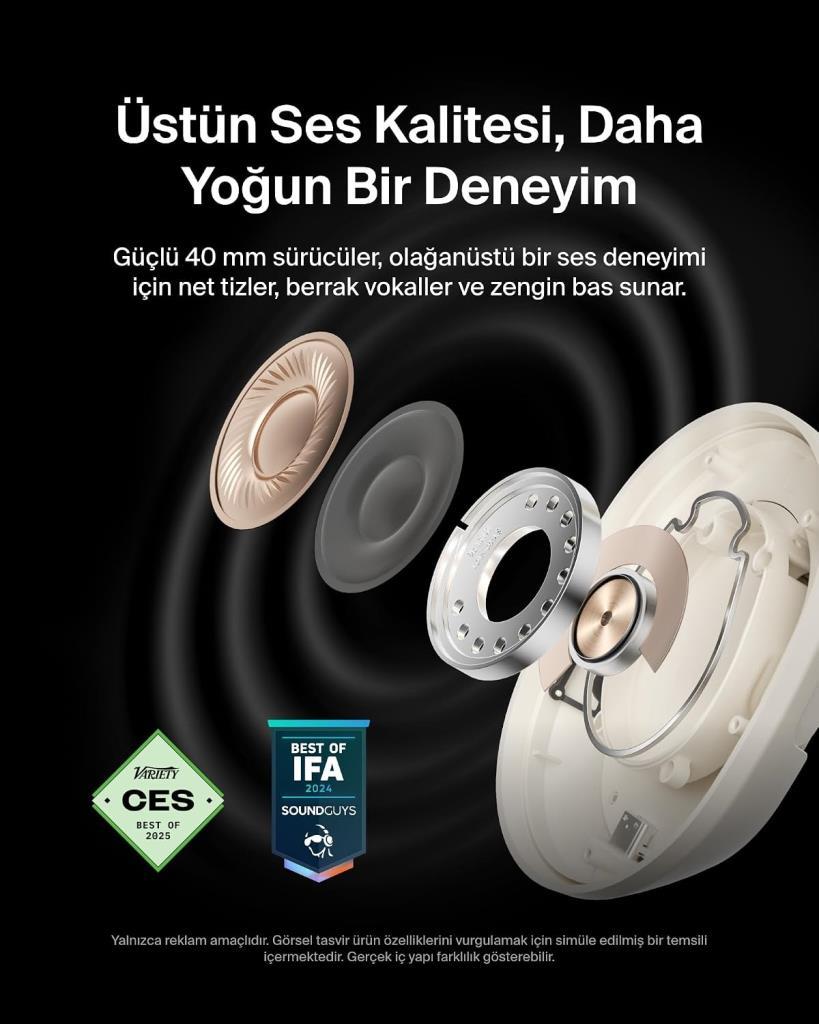 Belkin Soundform Isolate ANC Kum Beji Kulak Üstü Bluetooth Kulaklık - Outlet