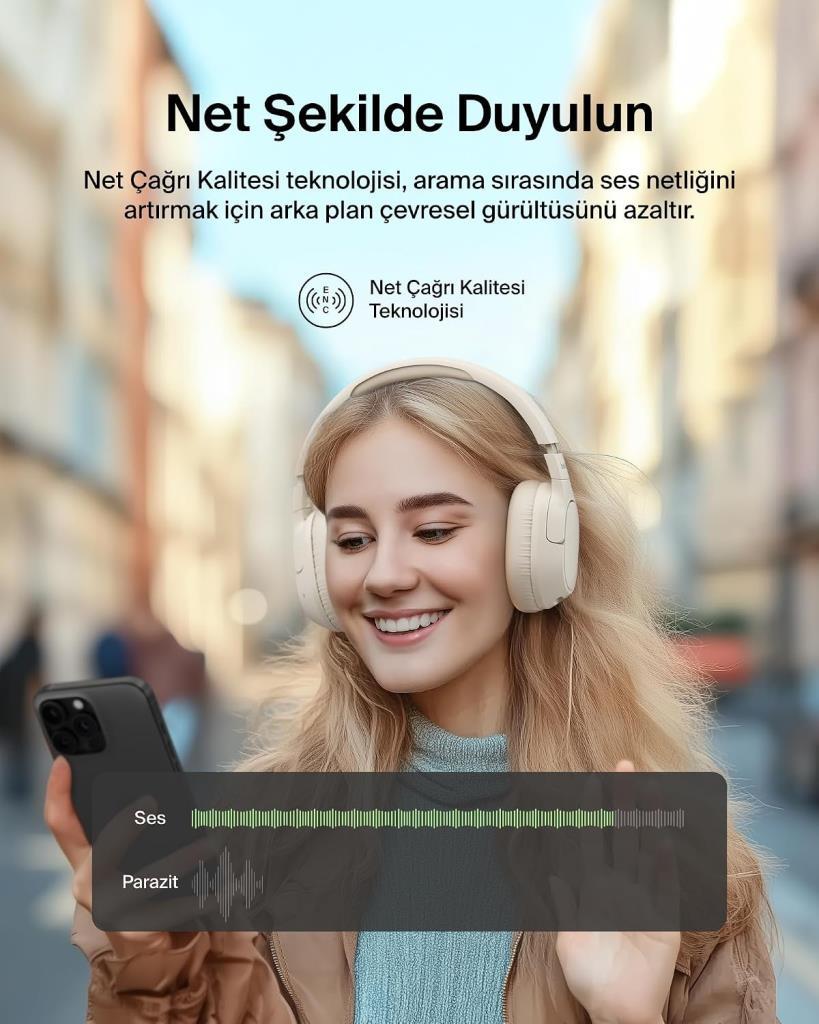 Belkin Soundform Isolate ANC Kum Beji Kulak Üstü Bluetooth Kulaklık - Outlet