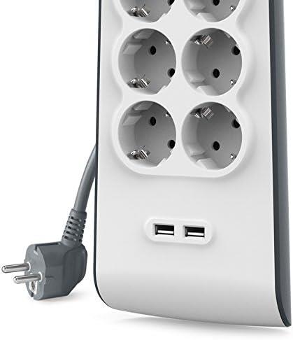 Belkin BSV604VF2M 650 Joule 2 USB'li 6'lı 2 m Akım Korumalı Priz Teşhir