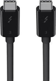 Belkin Thunderbolt 3 100W 40Gbps USB-C - USB-C Kablosu (2 Metre, Siyah - F2CD085bt2M-BLK) - TEŞHİR