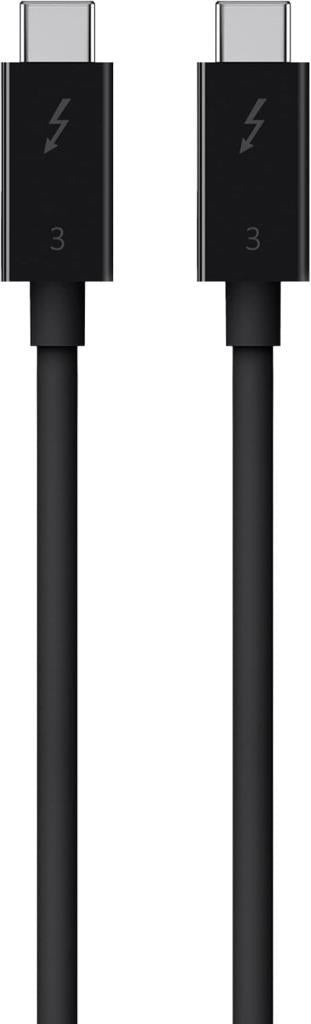 Belkin Thunderbolt 3 100W 40Gbps USB-C - USB-C Kablosu (2 Metre, Siyah - F2CD085bt2M-BLK) - TEŞHİR