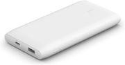 Belkin USB-C PD Powerbank 10K (USB-C + USB Bağlantı Noktaları ile Hızlı Şarj Taşınabilir Şarj Cihazı, 10000mAh Kapasite), Beyaz Teşhir
