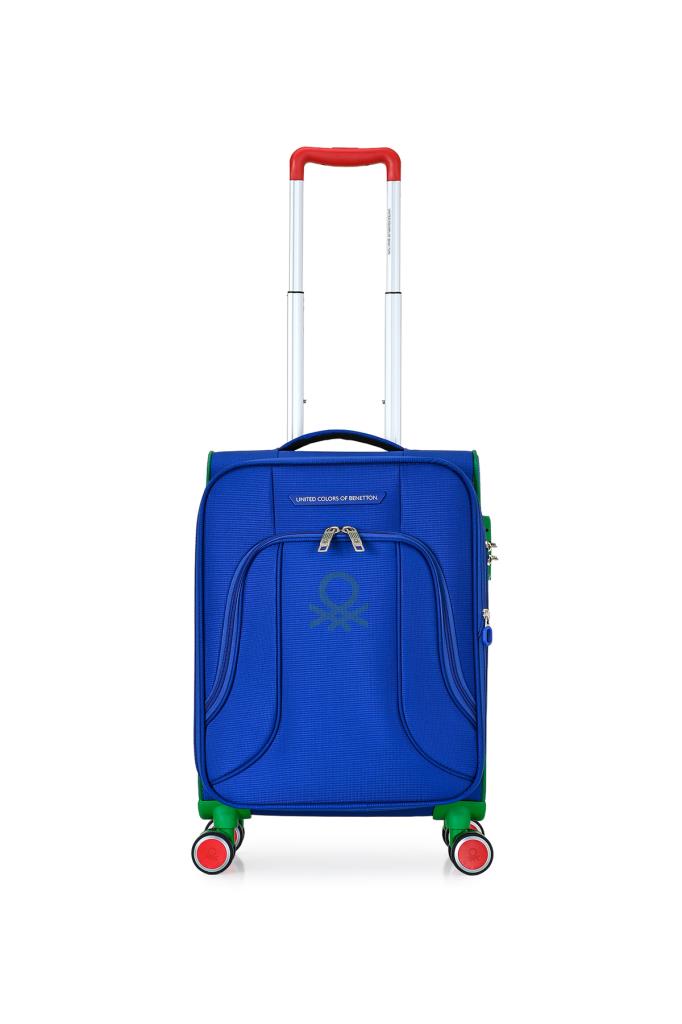 Benetton Saks Çekçekli Kumaş Valiz 14BNT3100-03-SX
