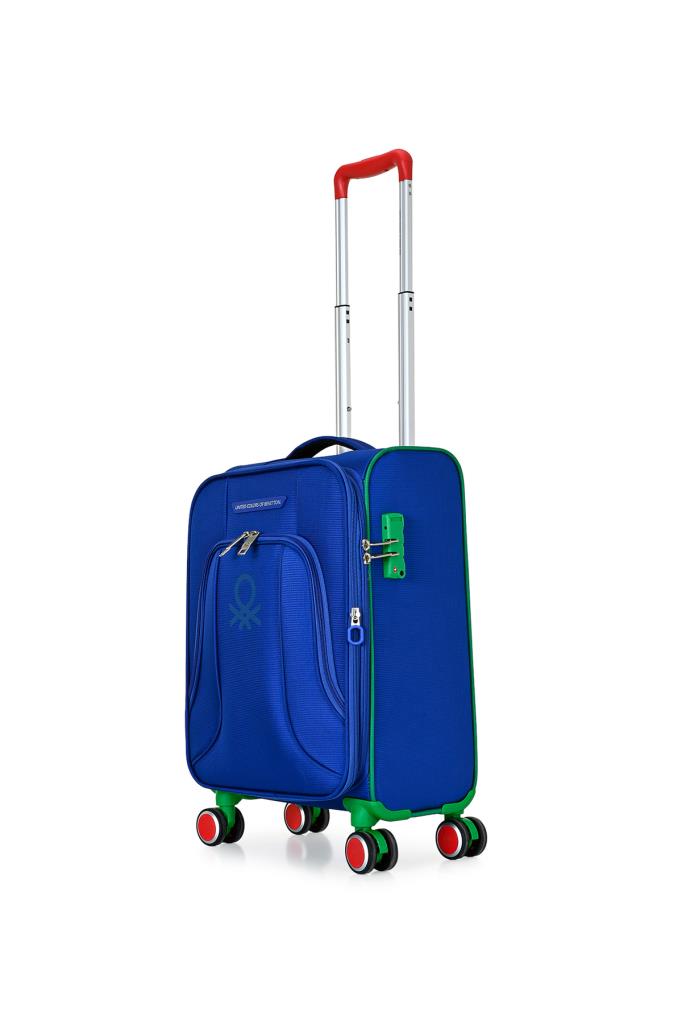 Benetton Saks Çekçekli Kumaş Valiz 14BNT3100-03-SX