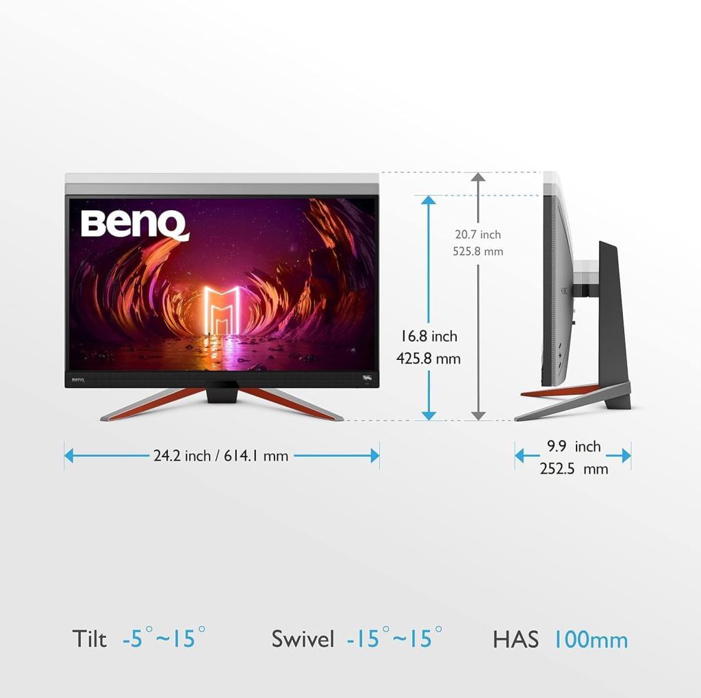 BenQ Mobiuz EX2710Q 27" 2K QHD IPS 165Hz 1ms FreeSync Oyuncu Monitörü - Outlet