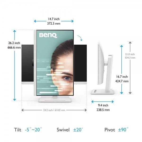 BenQ GW2790QT 27'' 5 ms 2K QHD IPS 75 Hz USB-C Pivot Monitör - Outlet