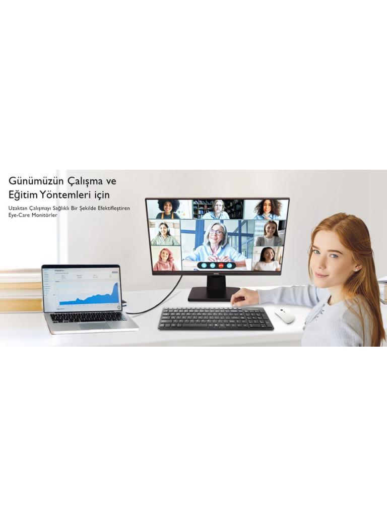 BenQ GW2485TC 23.8" 5 ms Full HD Pivot IPS 75 Hz Monitör Outlet
