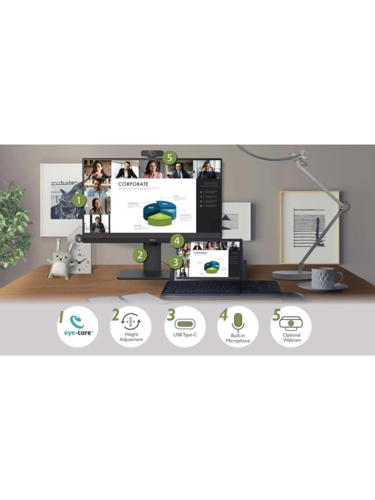 BenQ GW2485TC 23.8" 5 ms Full HD Pivot IPS 75 Hz Monitör Outlet