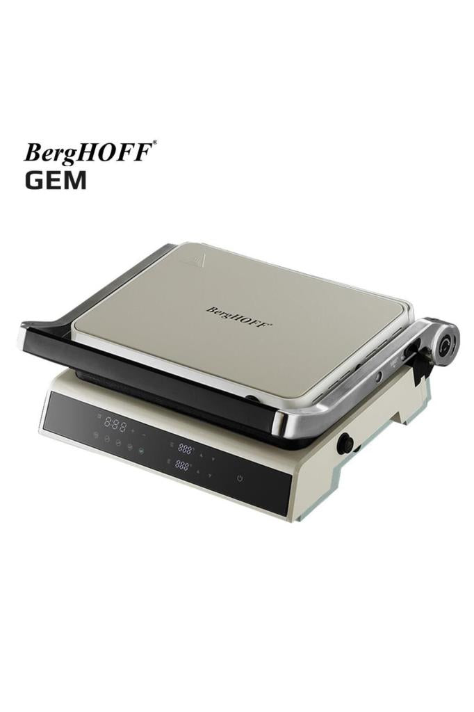 Berghoff Gem Retro 2000 W Vanilya Krem Izgara ve Tost Makinesi Outlet
