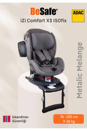 BeSafe iZi Comfort X3 9-18 kg Metallic Melange Oto Koltuğu Outlet