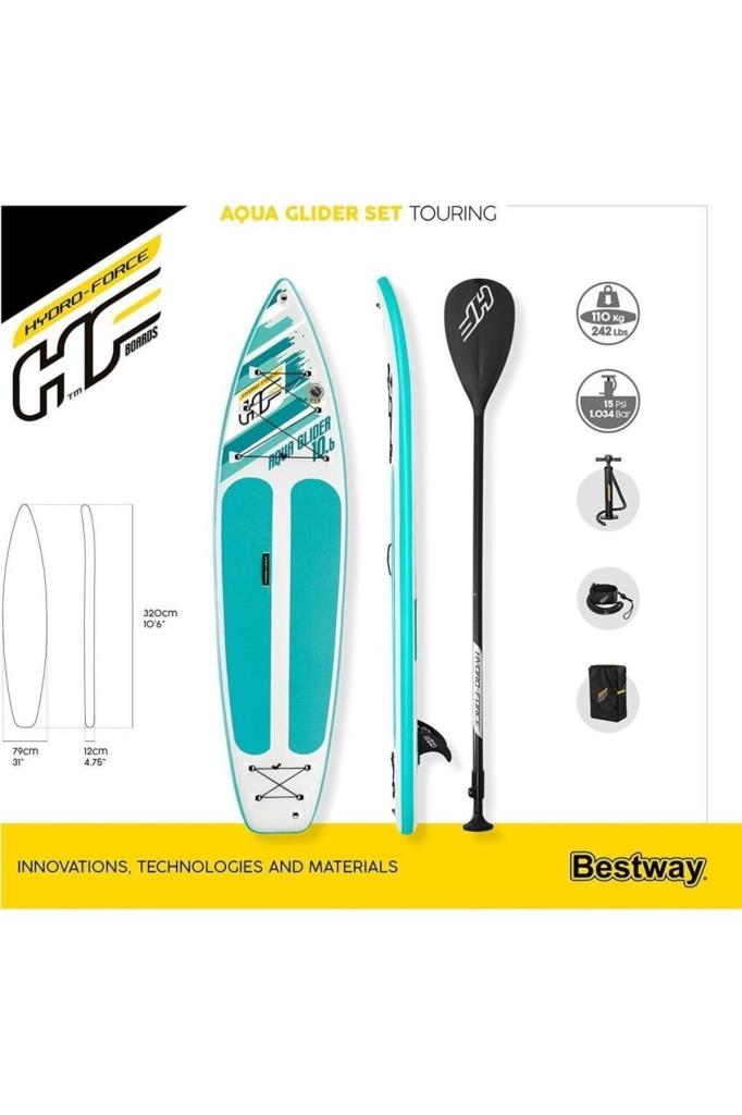 Bestway 65347 Hydro Force Aqua Glider 320 cm Şişme Stand up Paddle Board Teşhir