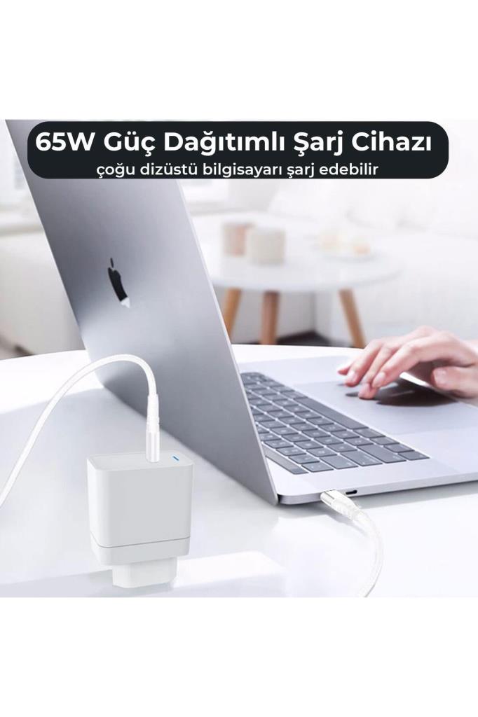 Bix BX-UC65WFTA 2 m Type-C Kablolu Hızlı Şarj Aleti -OUTLET