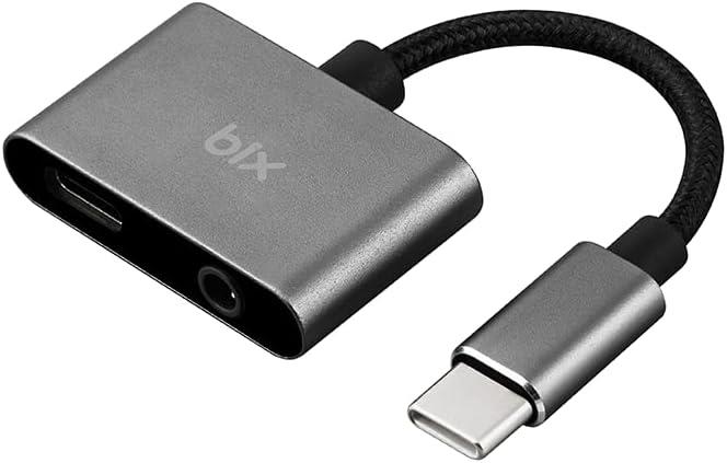 Bix ADP-07 Pro Type-C 3.5mm Kulaklık ve PD Şarj Dönüştürücü - Outlet