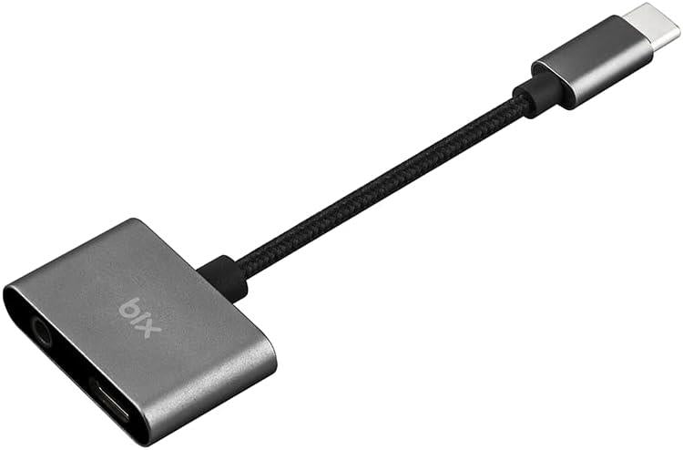 Bix ADP-07 Pro Type-C 3.5mm Kulaklık ve PD Şarj Dönüştürücü - Outlet
