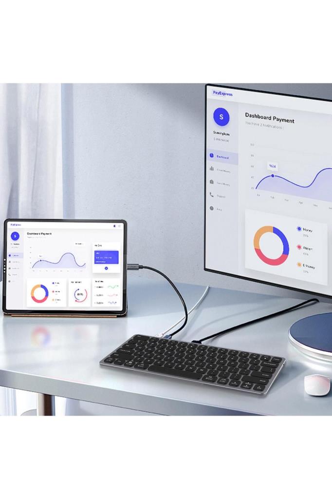 Bix BX-KEYHUB01 Klavyeli Laptop Docking Station Outlet