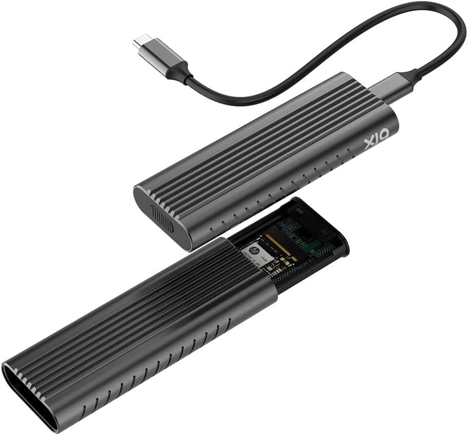 Bix BX05HD Aluminyum Kasa Type-C 3.1 Gen2 to PCIe NVMe M.2 SSD Disk Kutusu 2230 /2242 / 2260 / 2280 SSD'ler ile Uyumlu