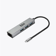 Bix Bxc06hb Type-c'den 3 Bağlantı Noktalı Gigabit Ethernet Usb 3.2 Hub - Teşhir