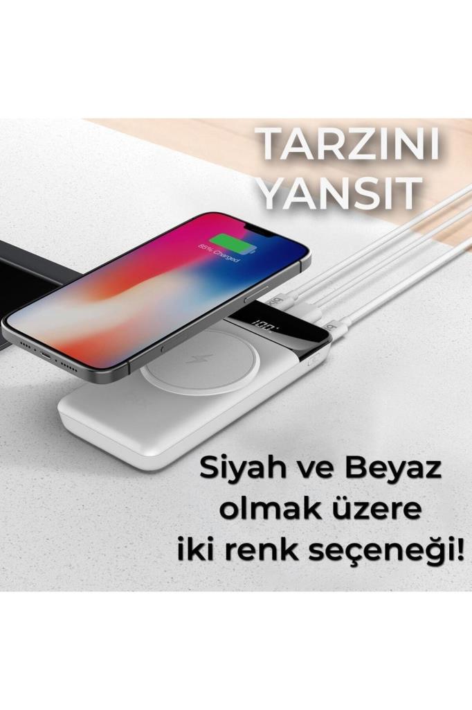 Bix PB102 10000 mAh Hızlı Şarj Kablosuz Powerbank - TEŞHİR