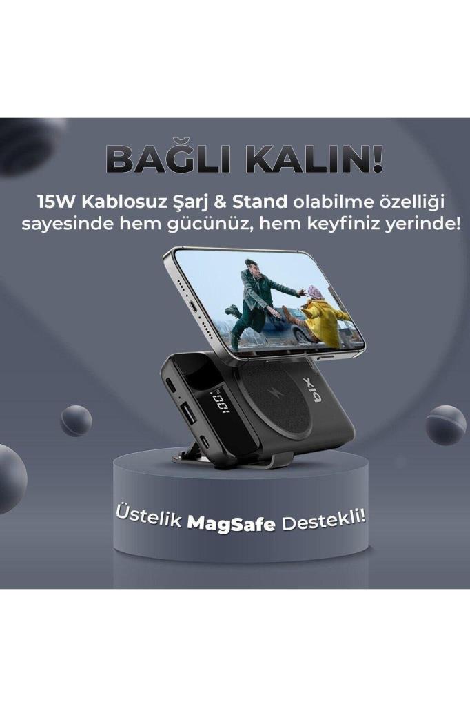 Bix PB102 10000 mAh Hızlı Şarj Kablosuz Powerbank - TEŞHİR