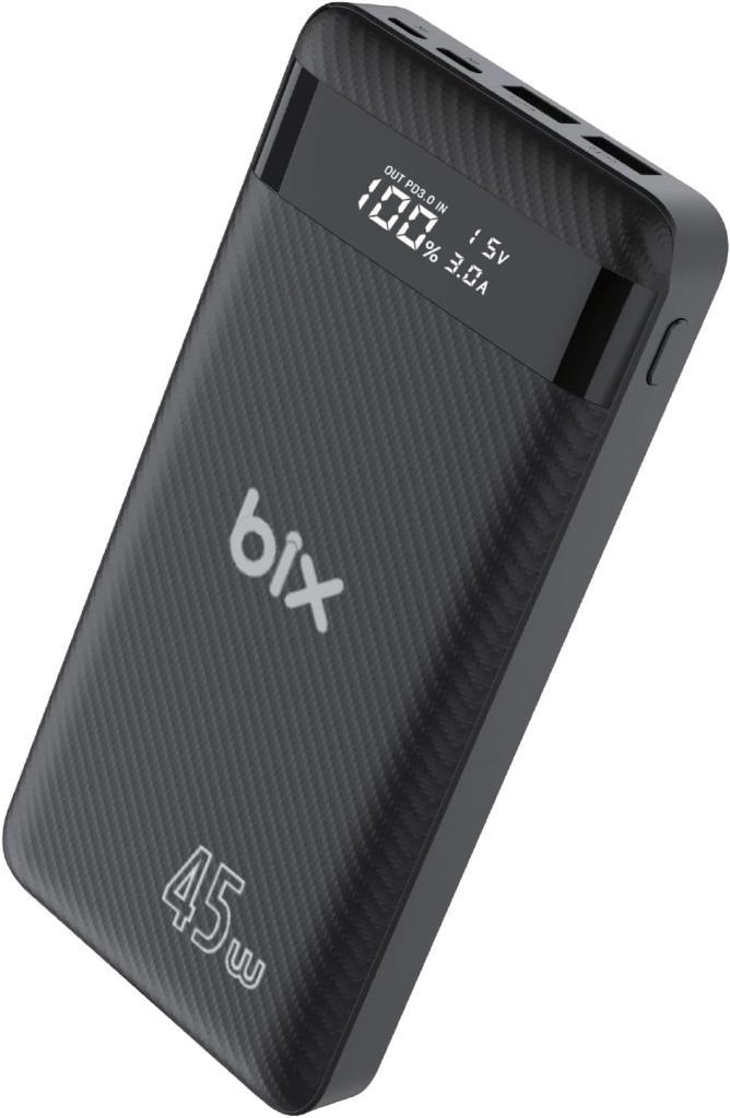 Bix PB202 Siyah 20000 mAh Hızlı Şarj Powerbank - Teşhir
