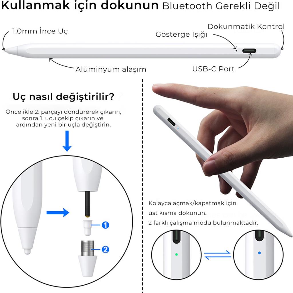 Bix SP02W Dokunmatik Kalem - TEŞHİR