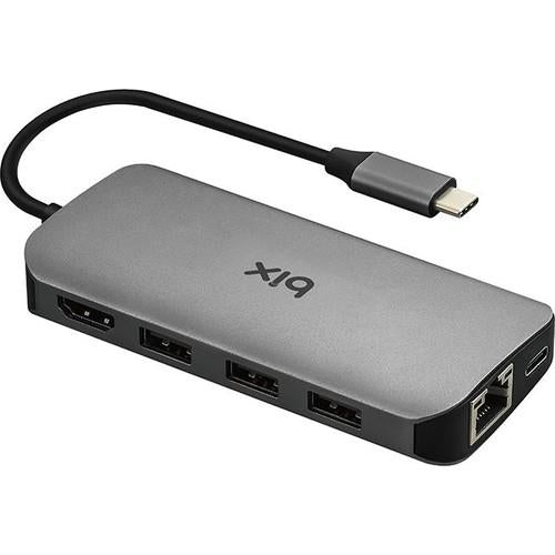Bix Type-C to HDMI Ethernet USB 3.0 PD Kart Okuyucu