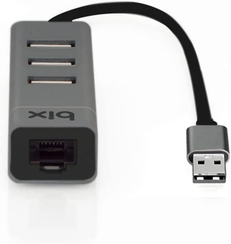 Bix BX03HB 4in1 USB Hub 1Gbps Ethernet, 3x USB 2.0 Macbook, iMac / Windows Uyumlu Çoklayıcı Adaptör