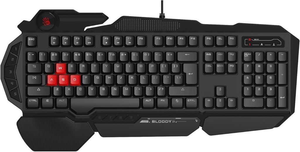 Bloody B310N Q Türkçe Multimedya Neon Gamer Oyuncu Klavye (Oyunculara Özel ASDW Yedek gaming tuşlar) - Outlet