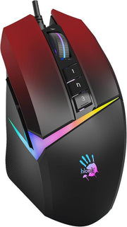 Bloody W60 Max Kırmızı RGB Optik Kablolu Oyuncu Mouse Teşhir