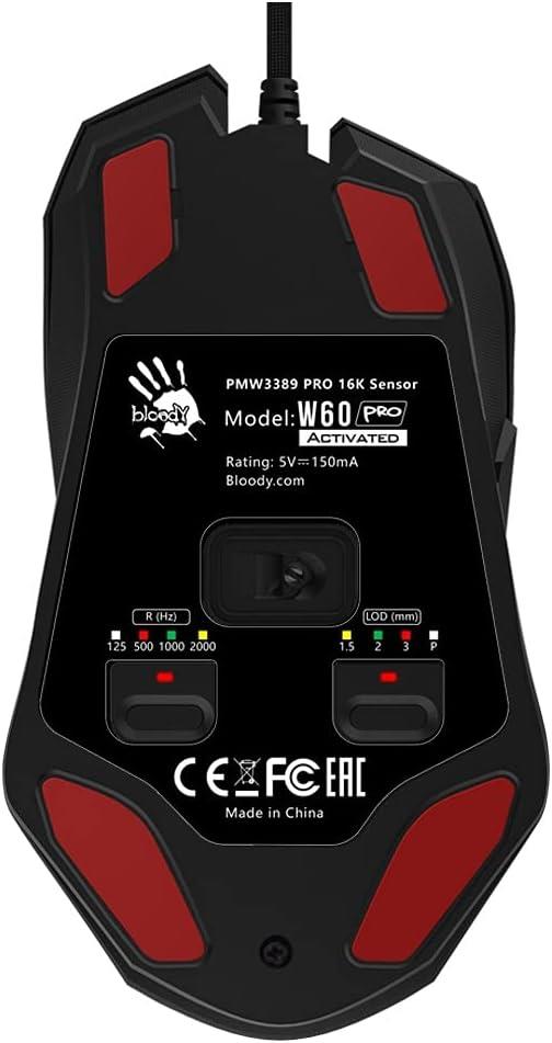 Bloody W60 Pro RGB Optik Kablolu Oyuncu Mouse - Teşhir