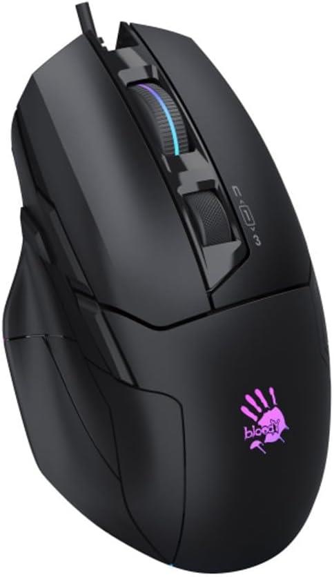 Bloody W70 Max Siyah RGB Optik Kablolu Oyuncu Mouse - teşhir