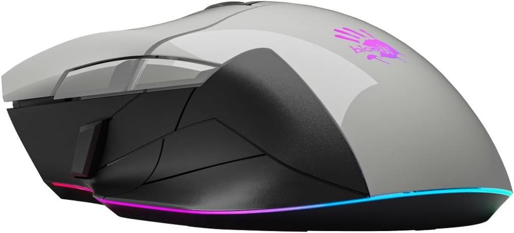 Bloody W70 Max Beyaz RGB Optik Kablolu Oyuncu Mouse - Teşhir
