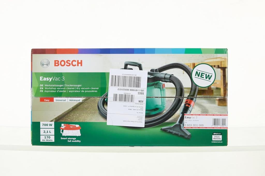 Bosch EasyVac 3 700 W Toz Torbalı Süpürge