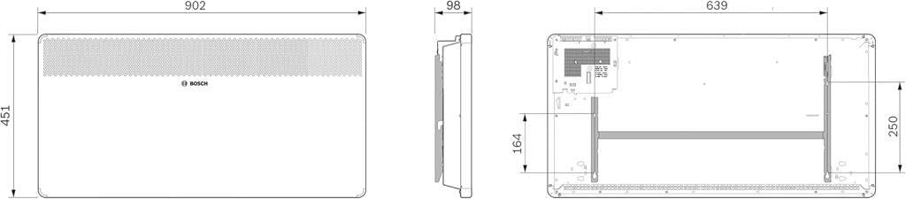 Bosch HC 4000 2500 W Elektrikli Konvektör Isıtıcı Outlet