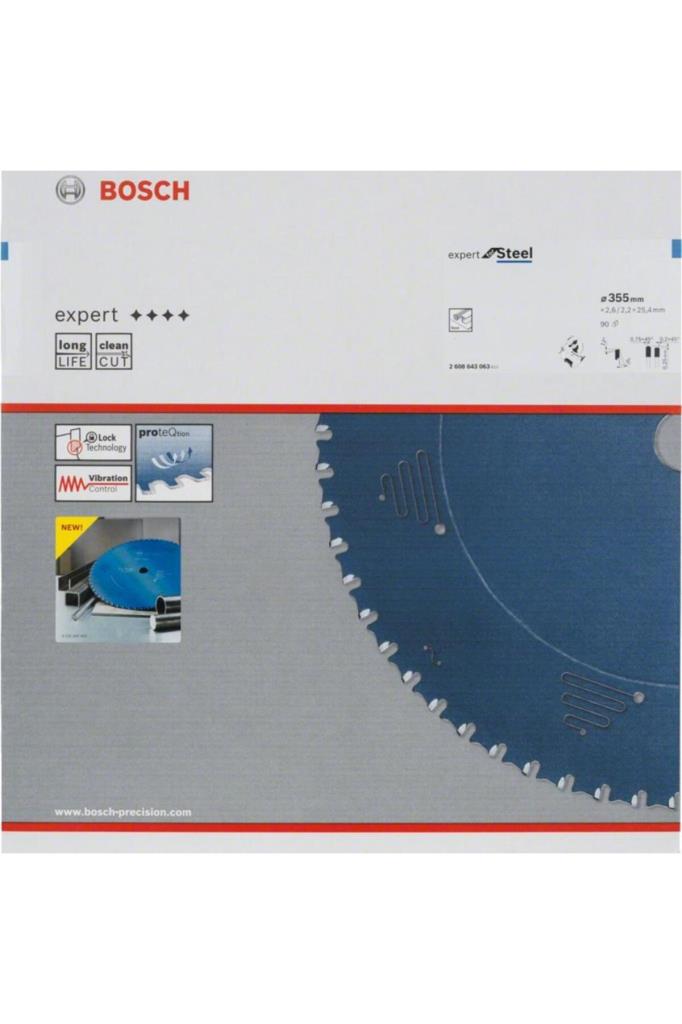 Bosch Elmas 355x25,40 Mm 90 Diş Çelik Metal Testeresi Expert 2608643063 Teşhir
