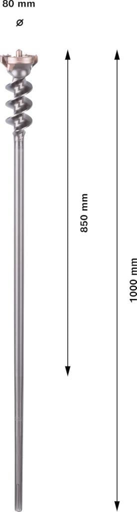 Bosch SDS Max-9 BreakThrough Kırıcı Delici Uç 80x600 mm - 1618596461 - Outlet
