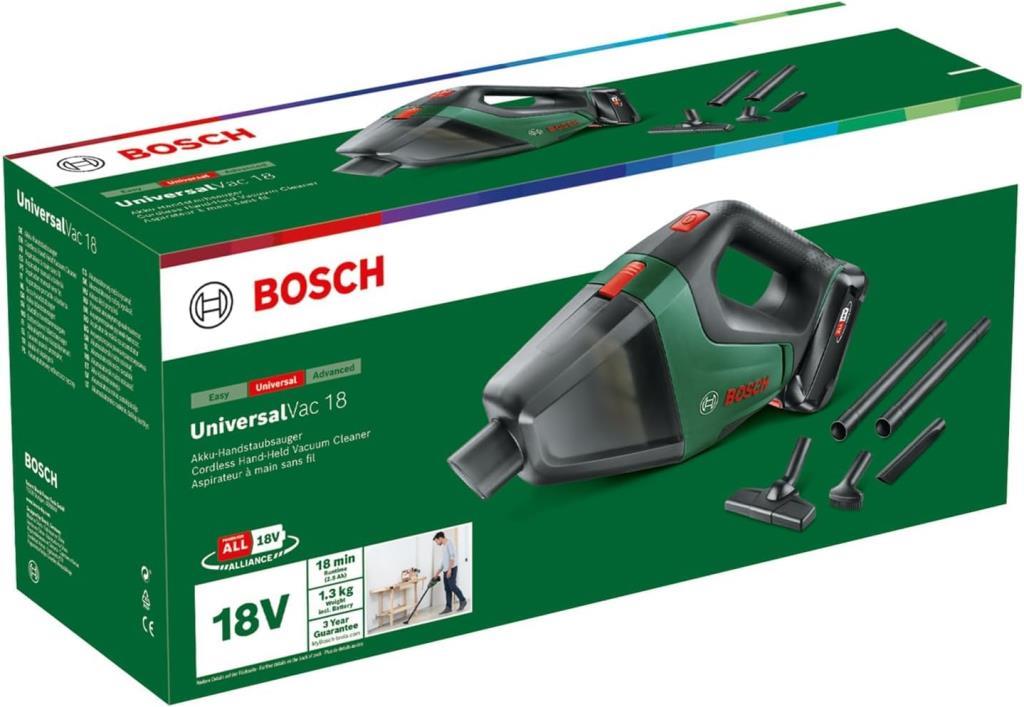 Bosch UniversalVac 18 Akülü Şarjlı El Süpürge Outlet