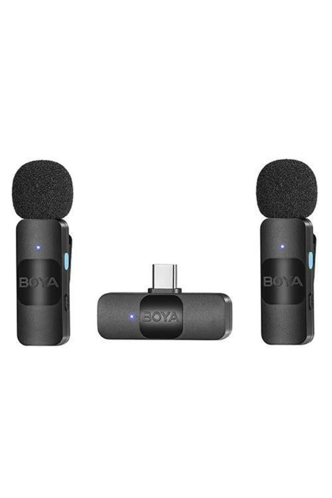 Boya BY-V20 Ultra Kompakt İkili Type-C Kablosuz Yaka Mikrofonu Outlet