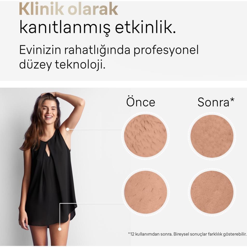 BRAUN PL5146 IPL Silk·Expert Pro 5 2 Başlıklı 400.000 Atımlı Lazer Epilasyon Cihazı Beyaz Gold